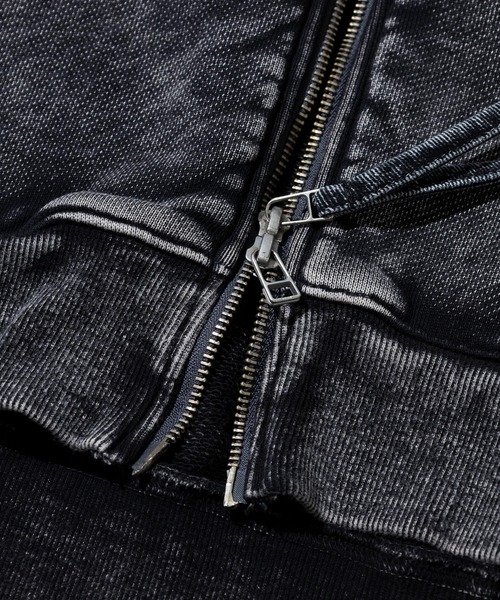 go slow caravan(ゴースローキャラバン)の「MIX FAB ルーズ ZIPパーカー HARD WASH(パーカー・メンズ・ブラック系その他2/アイボリー・MEDIUM/LARGE)」の9枚目の写真