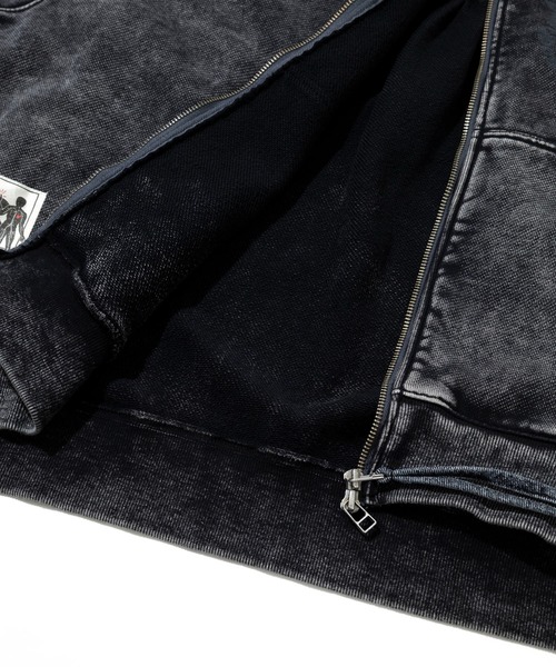 go slow caravan(ゴースローキャラバン)の「MIX FAB ルーズ ZIPパーカー HARD WASH(パーカー・メンズ・ブラック系その他2/アイボリー・MEDIUM/LARGE)」の10枚目の写真