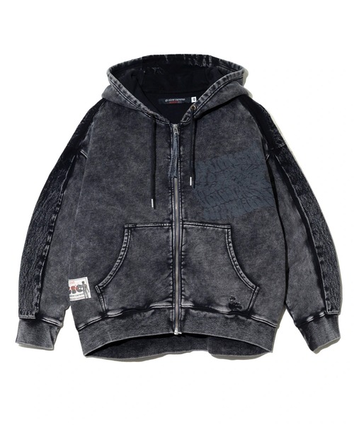 go slow caravan(ゴースローキャラバン)の「MIX FAB ルーズ ZIPパーカー HARD WASH(パーカー・メンズ・ブラック系その他2/アイボリー・MEDIUM/LARGE)」の11枚目の写真