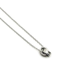 ALCHIMIA（アルキミア）の「KISHOKACHI 希少価値 ハワイアンダブルリングチャームデザインステンレスネックレス 45cm（ネックレス）」