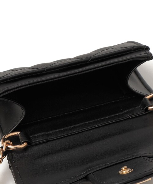 VELETTO(ベレット)の「VELETTO: キルティング チェーン ミニ ショルダー バッグ (ブラック)(ショルダーバッグ・レディース・ブラック・ONE SIZE)」の6枚目の写真