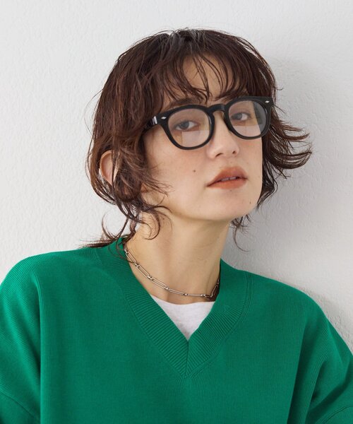 RIVE DROITE（リヴドロワ）の「【かけるだけでこなれた旬顔に】フレームサングラス（サングラス・レディース・ブラック/ブラウン・FREE）」の7枚目の写真