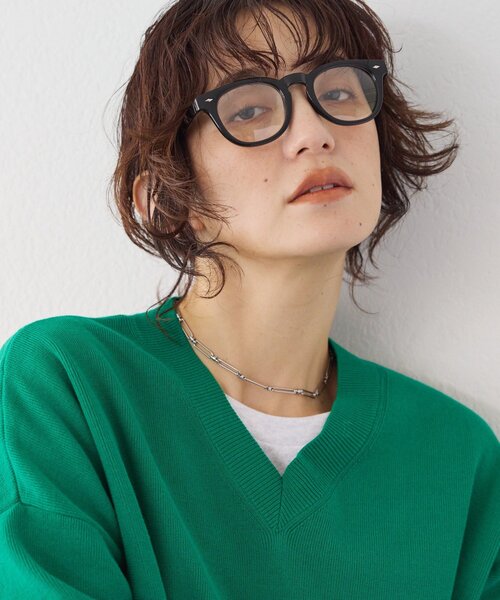 RIVE DROITE（リヴドロワ）の「【かけるだけでこなれた旬顔に】フレームサングラス（サングラス・レディース・ブラック/ブラウン・FREE）」の9枚目の写真