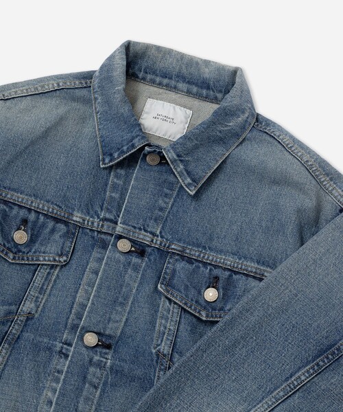 Saturdays NYC（サタデーズ ニューヨークシティ ）の「Emil Denim Jacket（デニムジャケット・メンズ・ブルー・XL/S/M/L）」の16枚目の写真