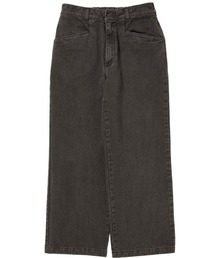 Color Denim Square Leg Easy Trousers