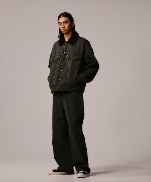 COOTIE PRODUCTIONS（クーティープロダクションズ）の「Color Denim Square Leg Easy Trousers（チノパンツ・メンズ・スミクロ/ベージュ系その他・MEDIUM/X-LARGE/LARGE/SMALL）」の3枚目の写真