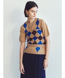 Mila Owen | アーガイルニットチューブトップ(チューブトップ)