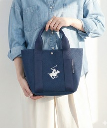 BEVERLY HILLS POLO CLUB（ビバリーヒルズポロクラブ）の「BEVERLY HILLS POLO CLUB/ビバリーヒルズポロクラブ BHPC ミニトートバッグ ネオプレーン風パンチング素材 軽量 キレカジ バッグ（トートバッグ）」