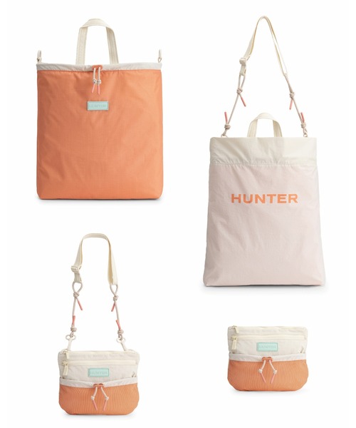 HUNTER(ハンター)の「トラベル マルチファンクション パッカブル トート(トートバッグ・レディース・ブルー/シャーベット/ホワイト×ブルー・ONE)」の3枚目の写真