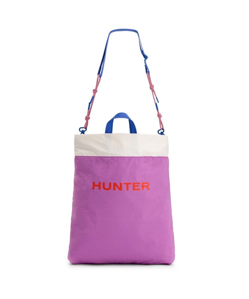 HUNTER(ハンター)の「トラベル マルチファンクション パッカブル トート(トートバッグ・レディース・ブルー/シャーベット/ホワイト×ブルー・ONE)」の13枚目の写真