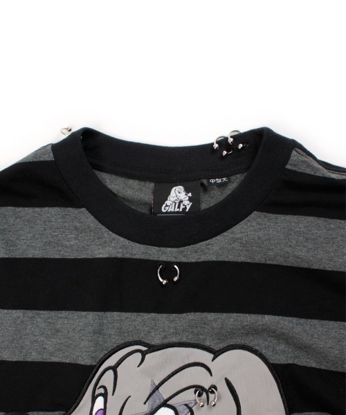 GALFY】バチバチピアスTee / 【ガルフィー】バチバチピアス半袖Tシャツ