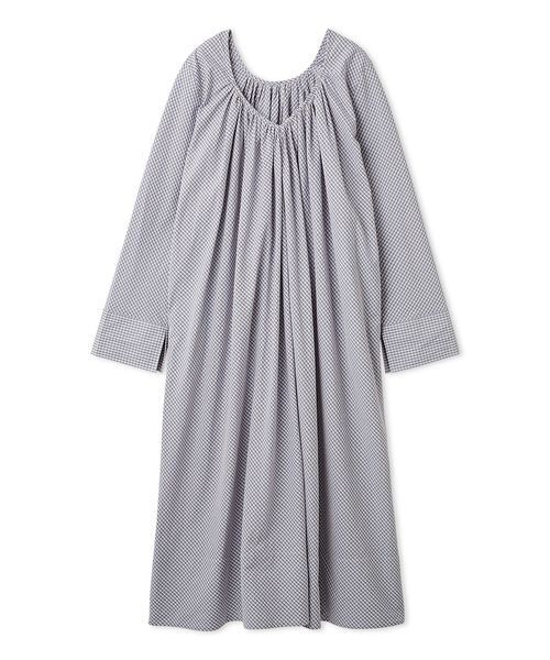 emmi(エミ)の「チェック2wayフレアワンピース【セットアップ対応】(ワンピース・レディース・サックスブルー/ネイビー・0/1)」の19枚目の写真