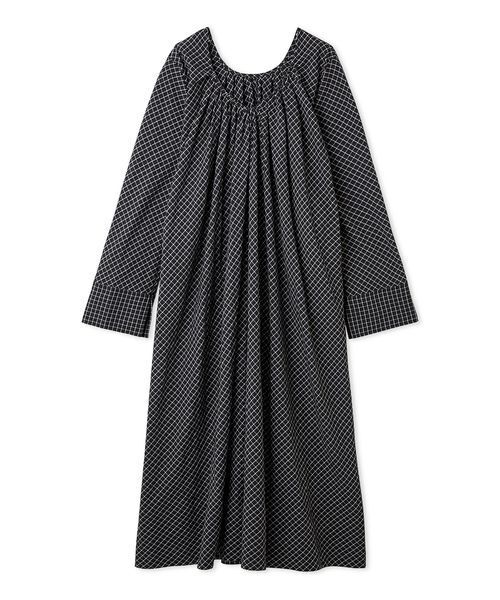 emmi(エミ)の「チェック2wayフレアワンピース【セットアップ対応】(ワンピース・レディース・サックスブルー/ネイビー・0/1)」の20枚目の写真