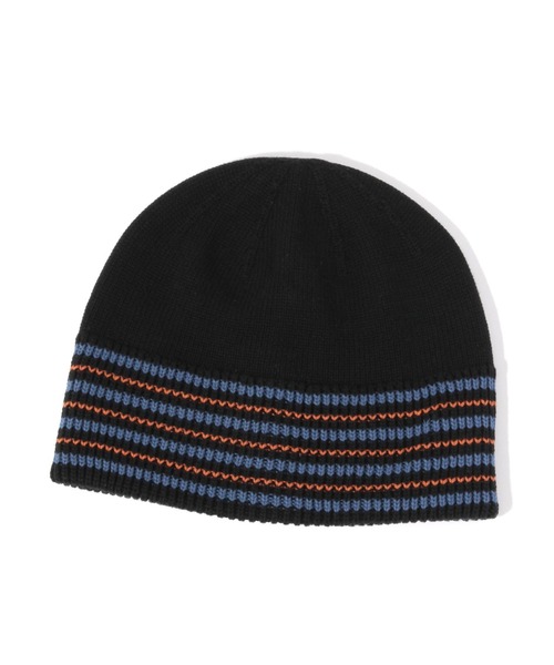 niko and...（ニコアンド）の「ラインコットンニット編みハット（ニットキャップ/ビーニー・メンズ・ベージュ/ブラック・FREE）」の17枚目の写真