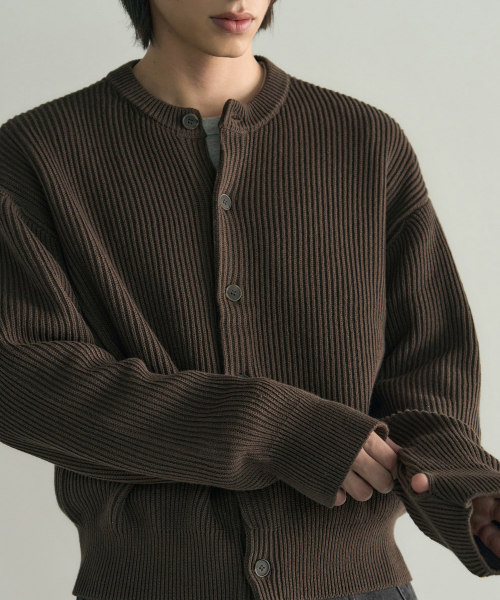ROTEMBER（ローテンバー）の「アーカイブコットンクロップニットカーディガン[NAVY]（カーディガン/ボレロ・メンズ・その他・MEDIUM/LARGE/X-LARGE）」の2枚目の写真