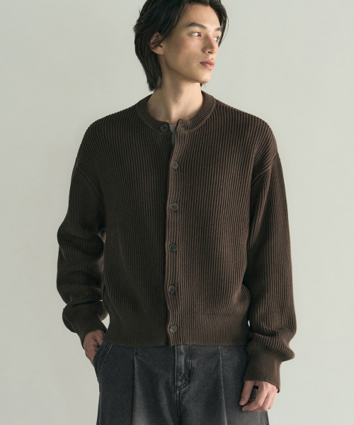 ROTEMBER（ローテンバー）の「アーカイブコットンクロップニットカーディガン[NAVY]（カーディガン/ボレロ・メンズ・その他・MEDIUM/LARGE/X-LARGE）」の3枚目の写真