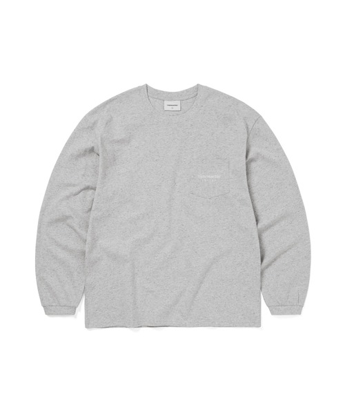 thisisneverthat(ディスイズネバーザット)の「L-Logo Pocket L/S Tee(Tシャツ/カットソー・メンズ・ブラック/ヘザーグレー・L/M/S/XL)」の1枚目の写真