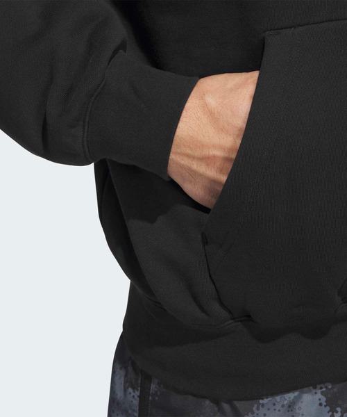 adidas（アディダス）の「アンソニー・エドワーズ Believe That パーカー / アディダス adidas（パーカー・メンズ・ブラック・LARGE/MEDIUM/SMALL/3XL/XX-LARGE/X-SMALL/X-LARGE/XX-SMALL）」の4枚目の写真