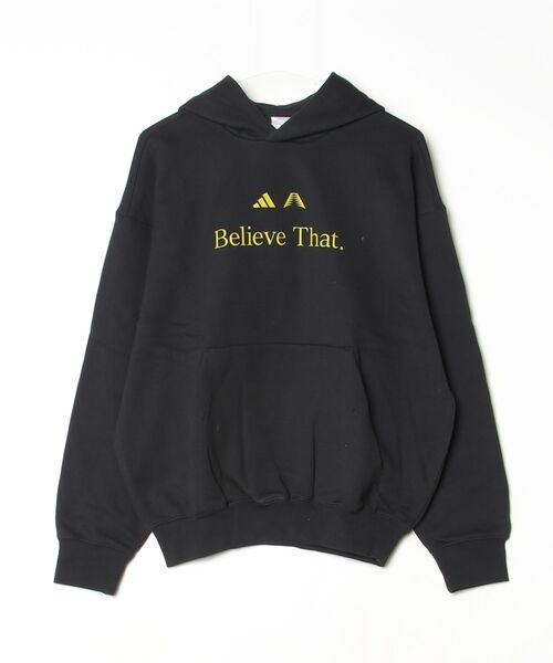 adidas（アディダス）の「アンソニー・エドワーズ Believe That パーカー / アディダス adidas（パーカー・メンズ・ブラック・LARGE/MEDIUM/SMALL/3XL/XX-LARGE/X-SMALL/X-LARGE/XX-SMALL）」の6枚目の写真