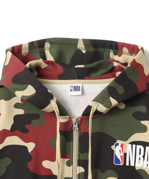 NBA(エヌビーエー)の「TOKYO23 x NBA Zip-up Hoodie / トウキョウ23 NBA ジップアップ フーディ 【SP】(パーカー・メンズ・ブラック/カモフラージュ/グレー・M/XXL/XL/L)」の10枚目の写真