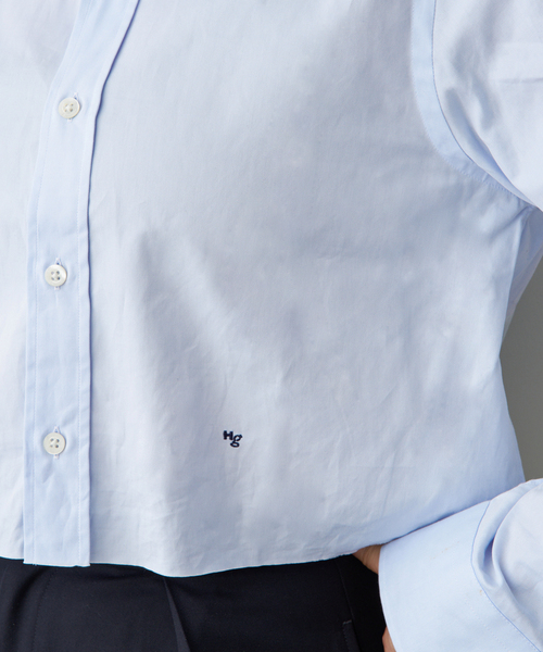 Deuxieme Classe（ドゥーズィエムクラス）の「【HOMME GIRLS/オムガールズ】Original Cropped Shirt（シャツ/ブラウス・レディース・エメラルドブルー・FREE）」の12枚目の写真