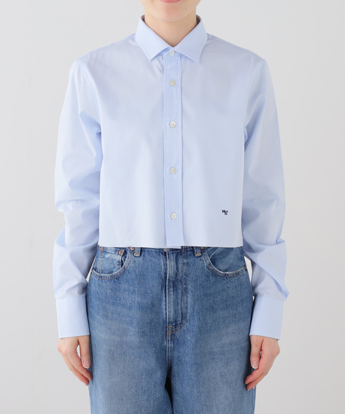 Deuxieme Classe（ドゥーズィエムクラス）の「【HOMME GIRLS/オムガールズ】Original Cropped Shirt（シャツ/ブラウス・レディース・エメラルドブルー・FREE）」の14枚目の写真