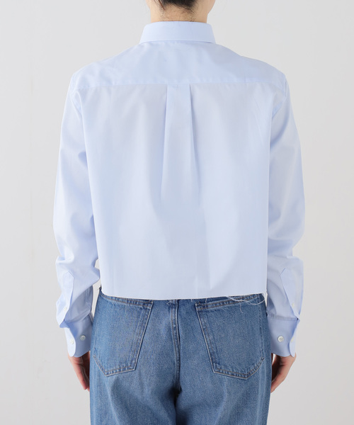 Deuxieme Classe（ドゥーズィエムクラス）の「【HOMME GIRLS/オムガールズ】Original Cropped Shirt（シャツ/ブラウス・レディース・エメラルドブルー・FREE）」の16枚目の写真