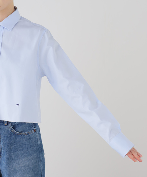 Deuxieme Classe（ドゥーズィエムクラス）の「【HOMME GIRLS/オムガールズ】Original Cropped Shirt（シャツ/ブラウス・レディース・エメラルドブルー・FREE）」の17枚目の写真