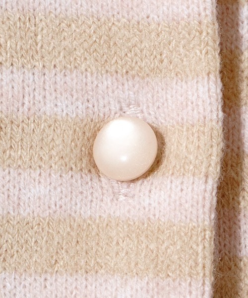 flower（フラワー）の「チャーミーボーダートップ（カーディガン/ボレロ・レディース・ベージュ/ブラック・FREE）」の21枚目の写真