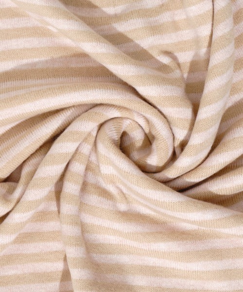 flower（フラワー）の「チャーミーボーダートップ（カーディガン/ボレロ・レディース・ベージュ/ブラック・FREE）」の7枚目の写真