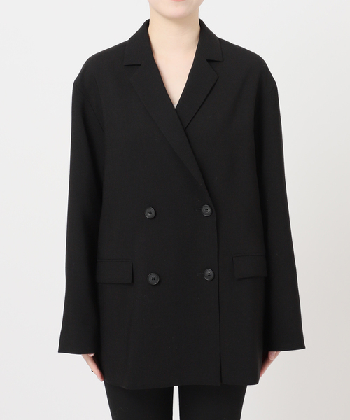 JOURNAL STANDARD（ジャーナルスタンダード）の「アイアスストレッチジャケット（テーラードジャケット・レディース・ベージュ/ブラック・FREE）」の18枚目の写真