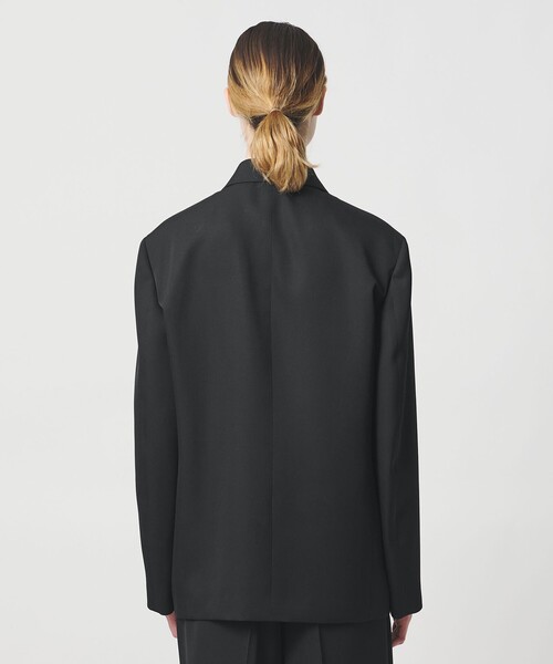 LOEFF（ロエフ）の「＜LOEFF＞ギャバジン ボックス ジャケット（テーラードジャケット・レディース・ブラック・0/1）」の19枚目の写真
