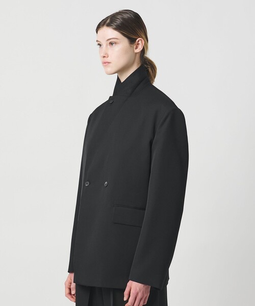 LOEFF（ロエフ）の「＜LOEFF＞ギャバジン ボックス ジャケット（テーラードジャケット・レディース・ブラック・0/1）」の20枚目の写真