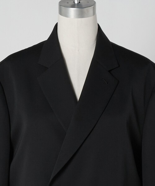 LOEFF（ロエフ）の「＜LOEFF＞ギャバジン ボックス ジャケット（テーラードジャケット・レディース・ブラック・0/1）」の11枚目の写真