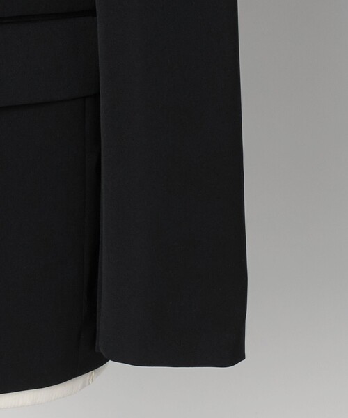 LOEFF（ロエフ）の「＜LOEFF＞ギャバジン ボックス ジャケット（テーラードジャケット・レディース・ブラック・0/1）」の12枚目の写真