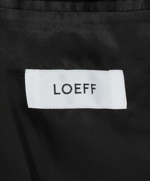 LOEFF（ロエフ）の「＜LOEFF＞ギャバジン ボックス ジャケット（テーラードジャケット・レディース・ブラック・0/1）」の7枚目の写真