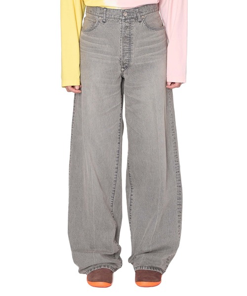 kolor(カラー)の「【kolor/カラー】26SCM-P10107 DENIM PANTS(デニムパンツ・メンズ・グレー/インディゴブルー・4/3)」の2枚目の写真