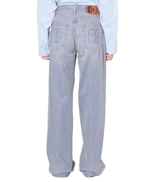 kolor(カラー)の「【kolor/カラー】26SCM-P10107 DENIM PANTS(デニムパンツ・メンズ・グレー/インディゴブルー・4/3)」の4枚目の写真