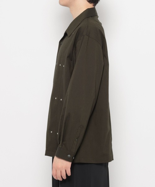 HARE（ハレ）の「【SET UP対応】CLEAR TEXTUREハトメパーツシャツ(HARE)（シャツ/ブラウス・メンズ・グレー/ブラウン/ブラック・FREE）」の22枚目の写真