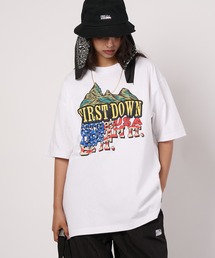 FIRST DOWN（ファーストダウン）の「グラフィック スリーブTシャツ #4（Tシャツ/カットソー）」