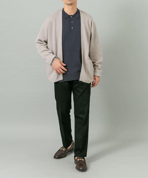 URBAN RESEARCH ROSSO MEN（アーバンリサーチロッソメン）の「『WEB限定』変形カノコトッパーニットカーディガン（カーディガン/ボレロ・メンズ・ライトグレー/ネイビー/ブラック・LARGE/MEDIUM）」の8枚目の写真