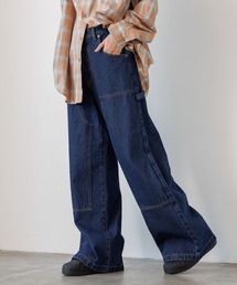 PBLIM | 《UNISEX/3サイズ展開》ペインターバギデニム(デニムパンツ)
