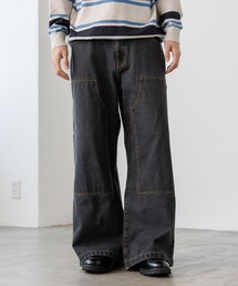 PBLIM | 《UNISEX/３サイズ展開》ペインターバギデニム(デニムパンツ)