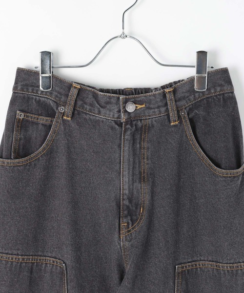 PBLIM(ページボーイリム)の「《UNISEX/3サイズ展開》ペインターバギデニム(デニムパンツ・レディース・ブルー/ブラック・SMALL/MEDIUM/LARGE)」の8枚目の写真