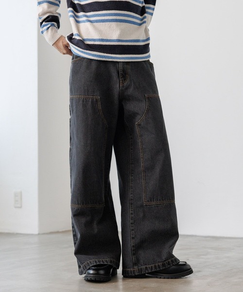 PBLIM(ページボーイリム)の「《UNISEX/3サイズ展開》ペインターバギデニム(デニムパンツ・レディース・ブルー/ブラック・SMALL/MEDIUM/LARGE)」の19枚目の写真
