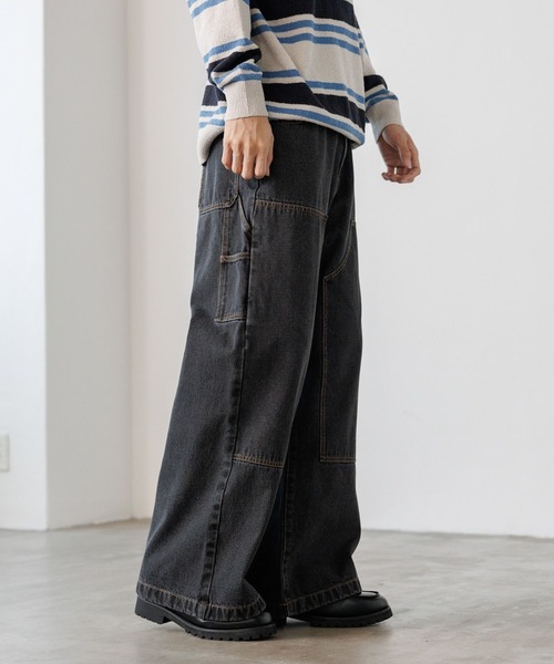 PBLIM(ページボーイリム)の「《UNISEX/3サイズ展開》ペインターバギデニム(デニムパンツ・レディース・ブルー/ブラック・SMALL/MEDIUM/LARGE)」の20枚目の写真