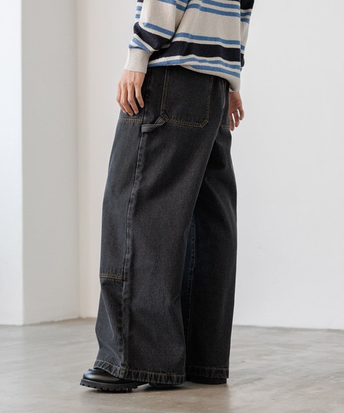 PBLIM(ページボーイリム)の「《UNISEX/3サイズ展開》ペインターバギデニム(デニムパンツ・レディース・ブルー/ブラック・SMALL/MEDIUM/LARGE)」の21枚目の写真