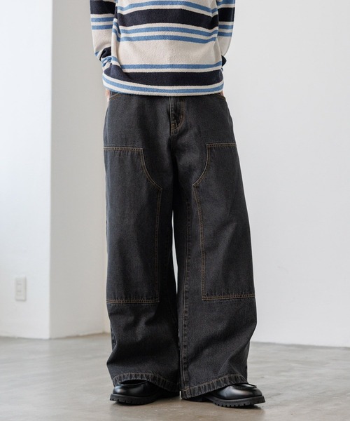 PBLIM(ページボーイリム)の「《UNISEX/3サイズ展開》ペインターバギデニム(デニムパンツ・レディース・ブルー/ブラック・SMALL/MEDIUM/LARGE)」の22枚目の写真