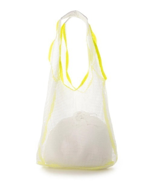 EARTH MADE（アースメイド）の「MESH TOTE+巾着セット（トートバッグ・レディース・ホワイト/ブラック/ブルー・FREE）」の10枚目の写真