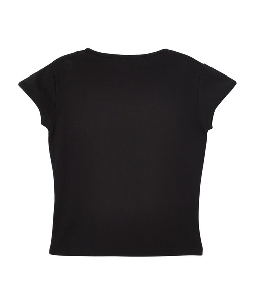 X-girl(エックスガール)の「DEVIL FACE S/S BABY TEE(Tシャツ/カットソー・レディース・ブラック/ホワイト/レッド・S/M)」の8枚目の写真